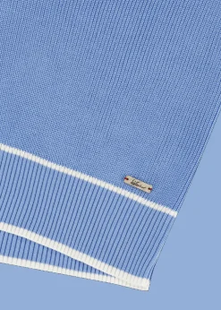 Damen Luis Trenker Azurblauer Strickpullover Luzoe