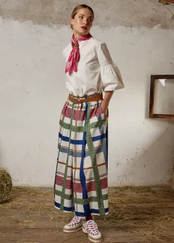 Damen Luis Trenker Baumwollbluse Mit Ballonärmeln Lufanny