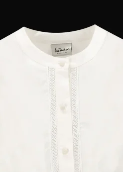 Damen Luis Trenker Baumwollbluse Mit Ballonärmeln Lufanny