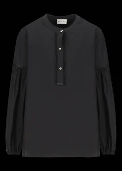 Damen Luis Trenker Baumwollbluse Mit Ballonärmeln Lufanny