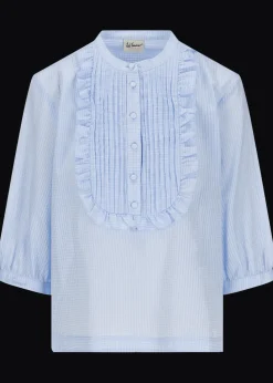 Damen Luis Trenker Baumwollbluse Mit Plastron Lufausta