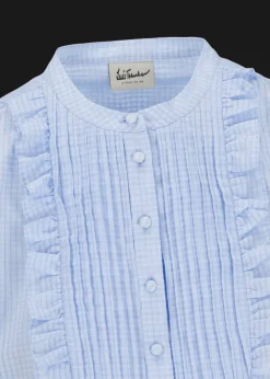 Damen Luis Trenker Baumwollbluse Mit Plastron Lufausta