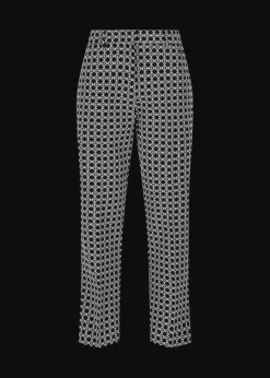 Damen Luis Trenker Baumwolljacquard-Hose Im Cigarette Cut Luleonelle