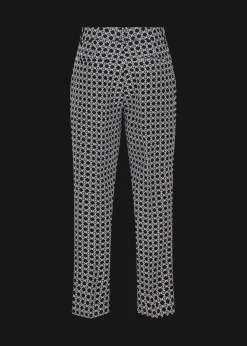 Damen Luis Trenker Baumwolljacquard-Hose Im Cigarette Cut Luleonelle