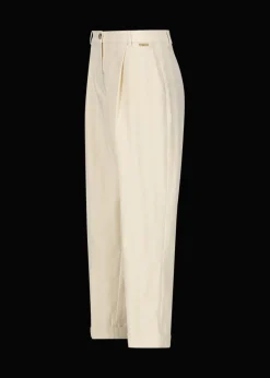 Damen Luis Trenker Baumwoll-Leinen-Hose Im Carrot Fit Luloretta