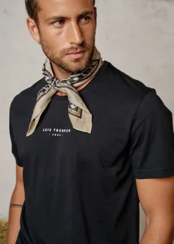 Damen/Herren Luis Trenker Baumwoll-Seiden-Tuch Mit Print Lufinley