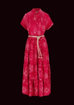 Damen Luis Trenker Bedrucktes Hemdblusenkleid Lucinzia