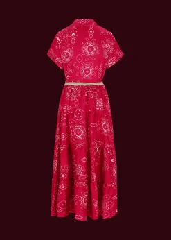 Damen Luis Trenker Bedrucktes Hemdblusenkleid Lucinzia