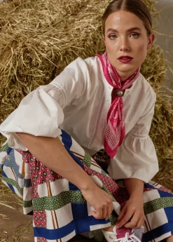 Damen Luis Trenker Bedrucktes Seidentuch Lufrancara