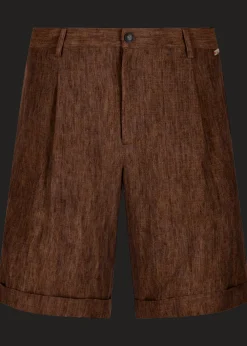 Herren Luis Trenker Bermuda-Shorts Aus Leinen Lubartl