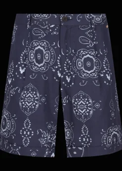 Herren Luis Trenker Bermuda-Shorts Mit Bandanaprint Lubartl