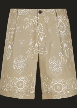 Herren Luis Trenker Bermuda-Shorts Mit Bandanaprint Lubartl