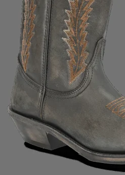 Damen/Herren Luis Trenker Bestickter Cowboy-Stiefel Aus Leder Lucamp