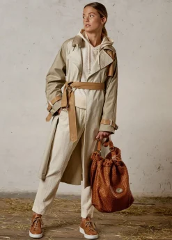 Damen Luis Trenker Beuteltasche Aus Geflochtenem Leder Lusac