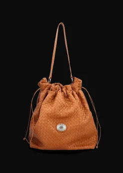 Damen Luis Trenker Beuteltasche Aus Geflochtenem Leder Lusac