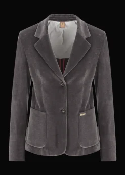 Damen Luis Trenker Blazer Aus Samt-Jersey Lurania