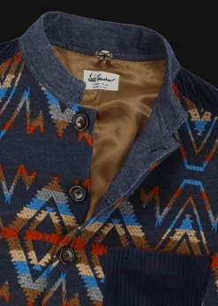 Herren Luis Trenker Blazer Mit Ethno-Muster Lugionas