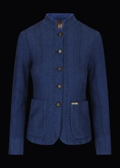 Damen Luis Trenker Blazer Mit Fischgrätmuster Luranda