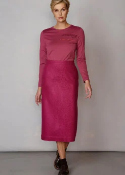 Damen Luis Trenker Bleistiftrock Aus Leichtem Walk Luisla