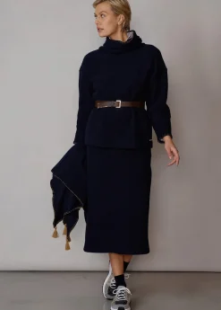 Damen Luis Trenker Bleistiftrock Im Rippstrick Luisla