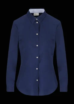 Damen Luis Trenker Bluse Aus Baumwollstretch Lubea