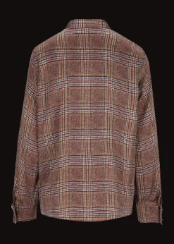 Damen Luis Trenker Bluse Mit Prince Of Wales Print Lubrida