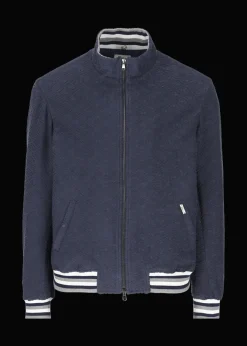 Herren Luis Trenker Bomberjacke Aus Baumwollfrottee Lumichi