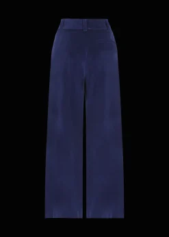 Damen Luis Trenker Bundfaltenhose Aus Samt Luxara