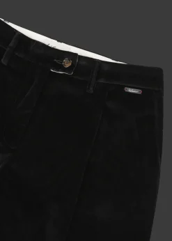 Damen Luis Trenker Bundfaltenhose Aus Samt Luxara