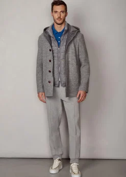 Herren Luis Trenker Cabanmantel Aus Walk Lualex