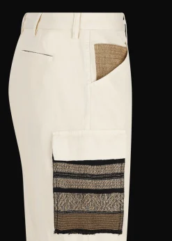 Herren Luis Trenker Cargo-Hose Aus Baumwollgabardine Luberno