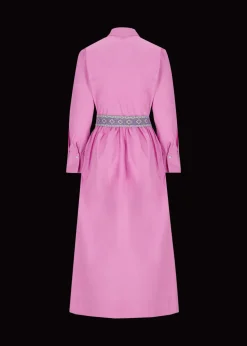 Damen Luis Trenker Chemisier-Kleid Mit Stickerei Lucrena