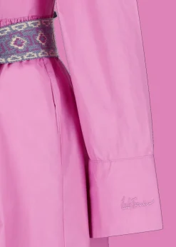 Damen Luis Trenker Chemisier-Kleid Mit Stickerei Lucrena