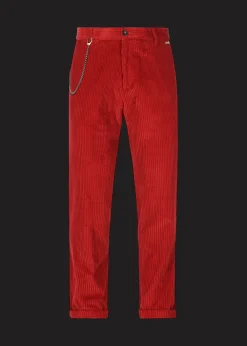 Herren Luis Trenker Chino-Hose Aus Cord Lubruneu