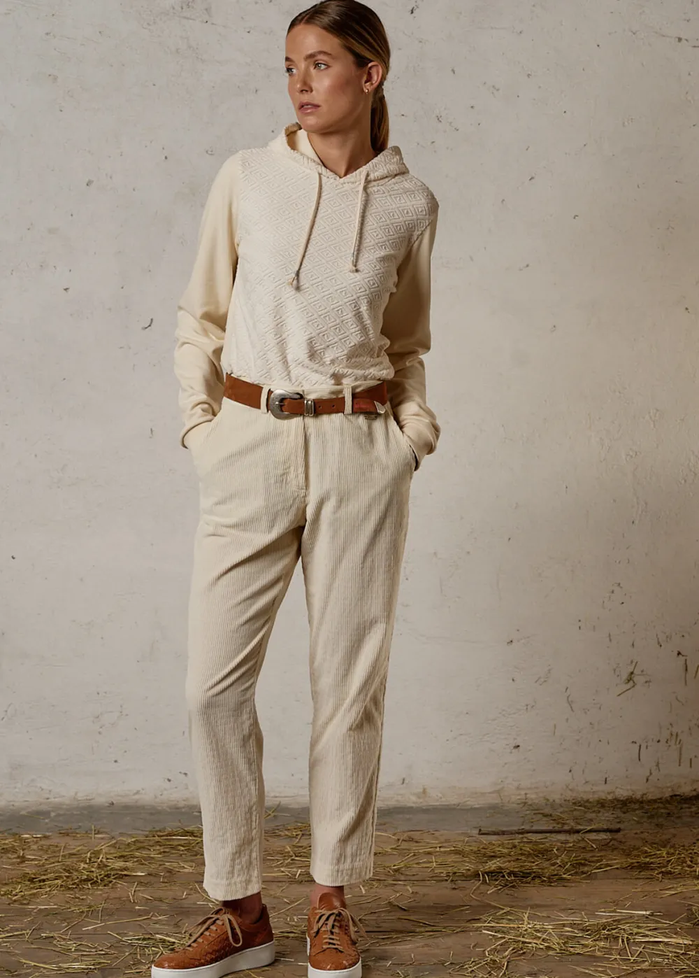 Damen Luis Trenker Chino-Hose Aus Cord Luloraine