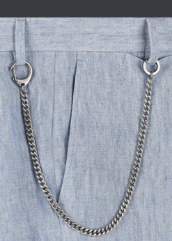 Herren Luis Trenker Chino-Hose Aus Reinem Leinen Lubruneu