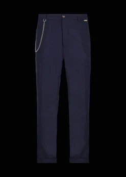 Herren Luis Trenker Chino-Hose Aus Wollflanell Lubruneu