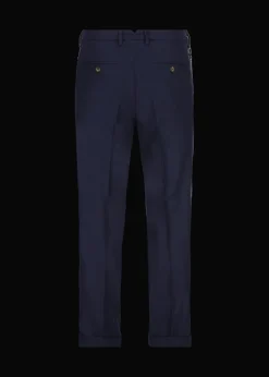 Herren Luis Trenker Chino-Hose Aus Wollflanell Lubruneu