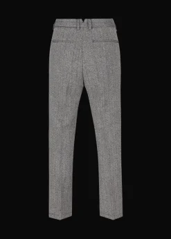 Herren Luis Trenker Chino-Hose Mit Fischgrätmuster Lubogi