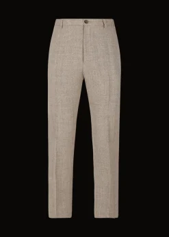 Herren Luis Trenker Chino-Hose Mit Fischgrätmuster Lubogi