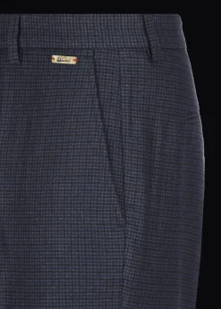 Herren Luis Trenker Chino-Hose Mit Hahnentrittmuster Lubogi