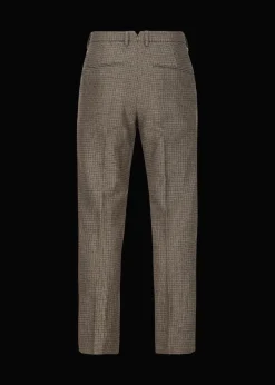 Herren Luis Trenker Chino-Hose Mit Hahnentrittmuster Lubogi