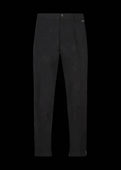 Herren Luis Trenker Chino-Hose Mit Jacquardmuster Lubruneu