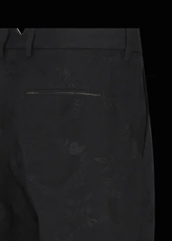 Herren Luis Trenker Chino-Hose Mit Jacquardmuster Lubruneu