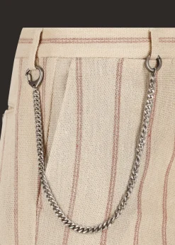 Herren Luis Trenker Chino-Hose Mit Nadelstreifen Lubruneu