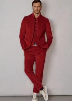 Herren Luis Trenker Cordblazer Mit Stehkragen Lusandretto