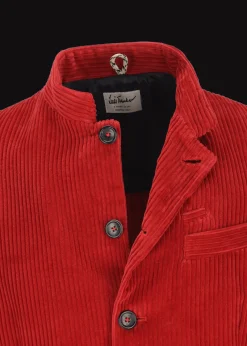 Herren Luis Trenker Cordblazer Mit Stehkragen Lusandretto