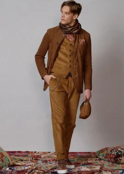 Herren Luis Trenker Cord-Weste Lusebastian