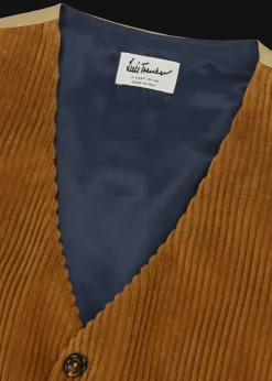 Herren Luis Trenker Cord-Weste Lusebastian