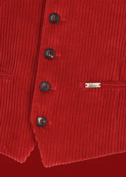 Herren Luis Trenker Cord-Weste Lusebastian